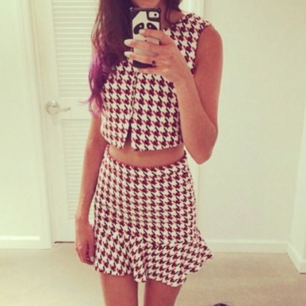 2pc houndstooth set